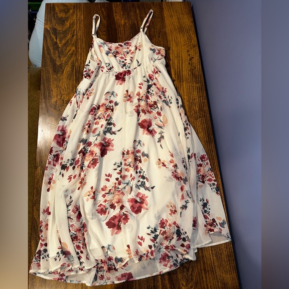 Torrid Chiffon Dress Barely Used Tea Length With Pockets - Picture 2 of 4